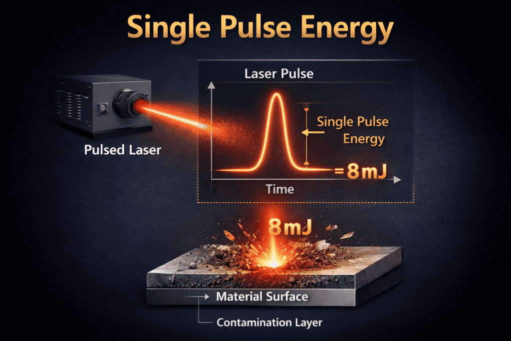 What Is Single Pulse Energy in a Pulsed Laser Cleaning Machine?