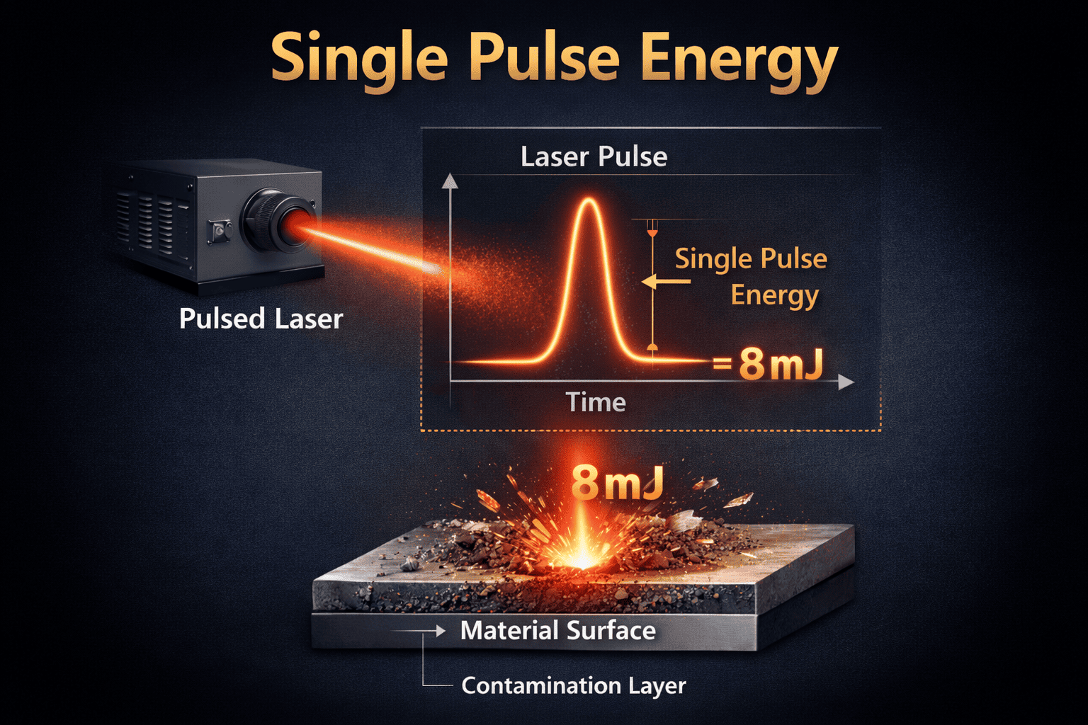 What Is Single Pulse Energy in a Pulsed Laser Cleaning Machine?